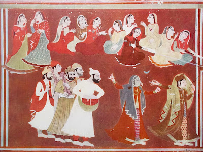 Pitture murali indiane - portfolio con 6 tavole - india - arte - annunci