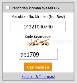 Cek Resi Pos Indonesia Cek Resi Pos Indonesia