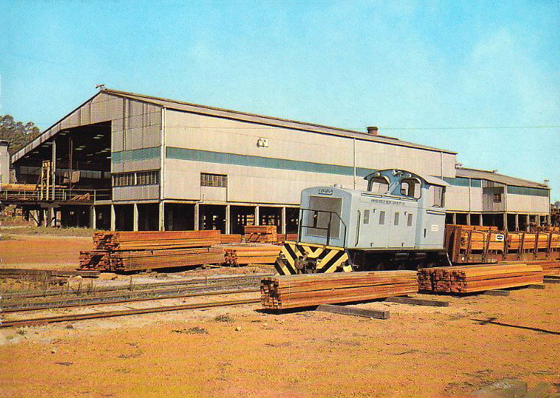 transpress nz railway yard shunter at Pemberton sawmill, Western Australia