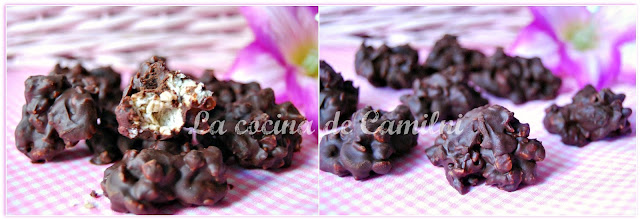 Rocas de chocolate negro y cereales (La cocina de Camilni) Rocas de chocolate negro y cereales (La cocina de Camilni)