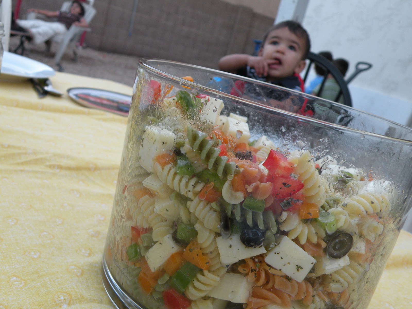 Smoochin In The Kitchen Three Pepper Pasta Salad