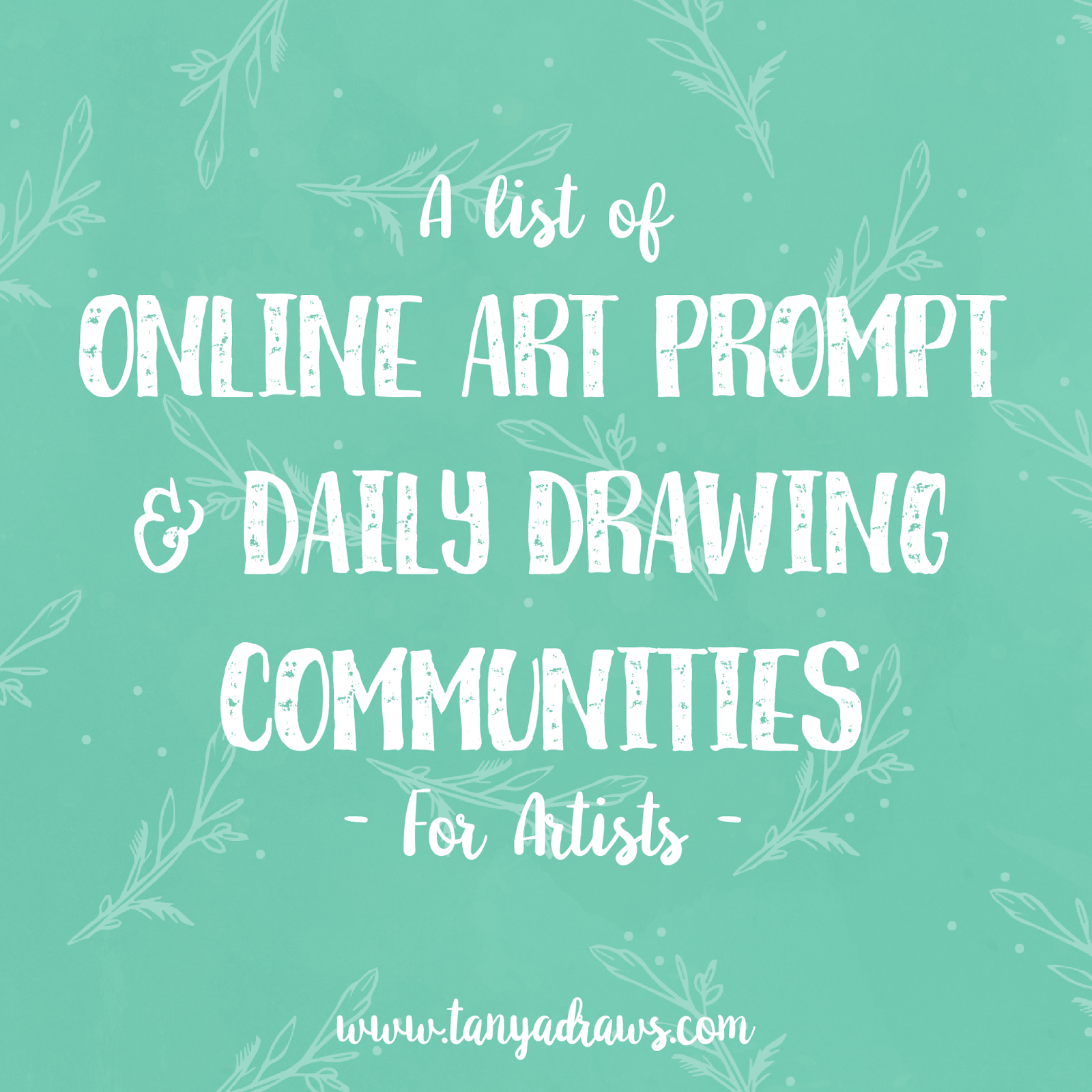 Tanya Draws Illustration and Design List of Art Prompt & Daily Drawing