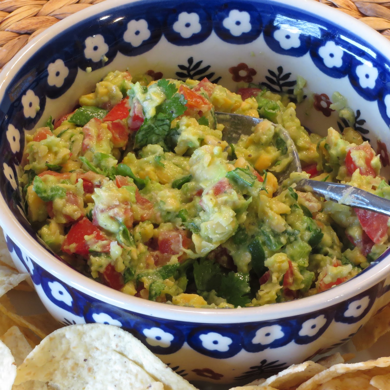 Tracy's Living Cookbook Smashed Chickpea and Avocado Dip Forks Over