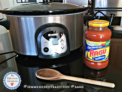 Slow Cooker Meatballs with meatball sub leftovers #simmeredintradition #ragu http://bit.ly/RaguSimmeredInTradition