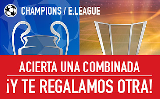 sportium Champions y E.League: Consigue tu Combinada Gratis 24-26 abril sportium Champions y E.League: Consigue tu Combinada Gratis 24-26 abril