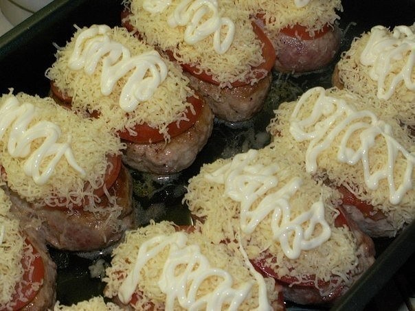 котлеты из фарша под шубой 