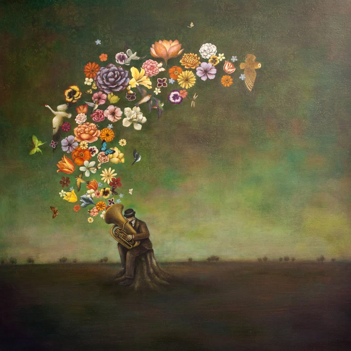 Duy Huynh 1975 | Vietnamese Symbolist and Surrealist painter