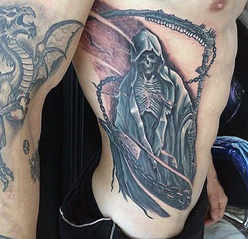 grim reaper tattoos man belly azrail dövmeleri grim reaper tattoos man belly azrail dövmeleri