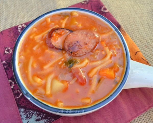 Thick, rich and so delicious simple Minestrone soup on a cold day – best comfort food, especially served with crusty bread