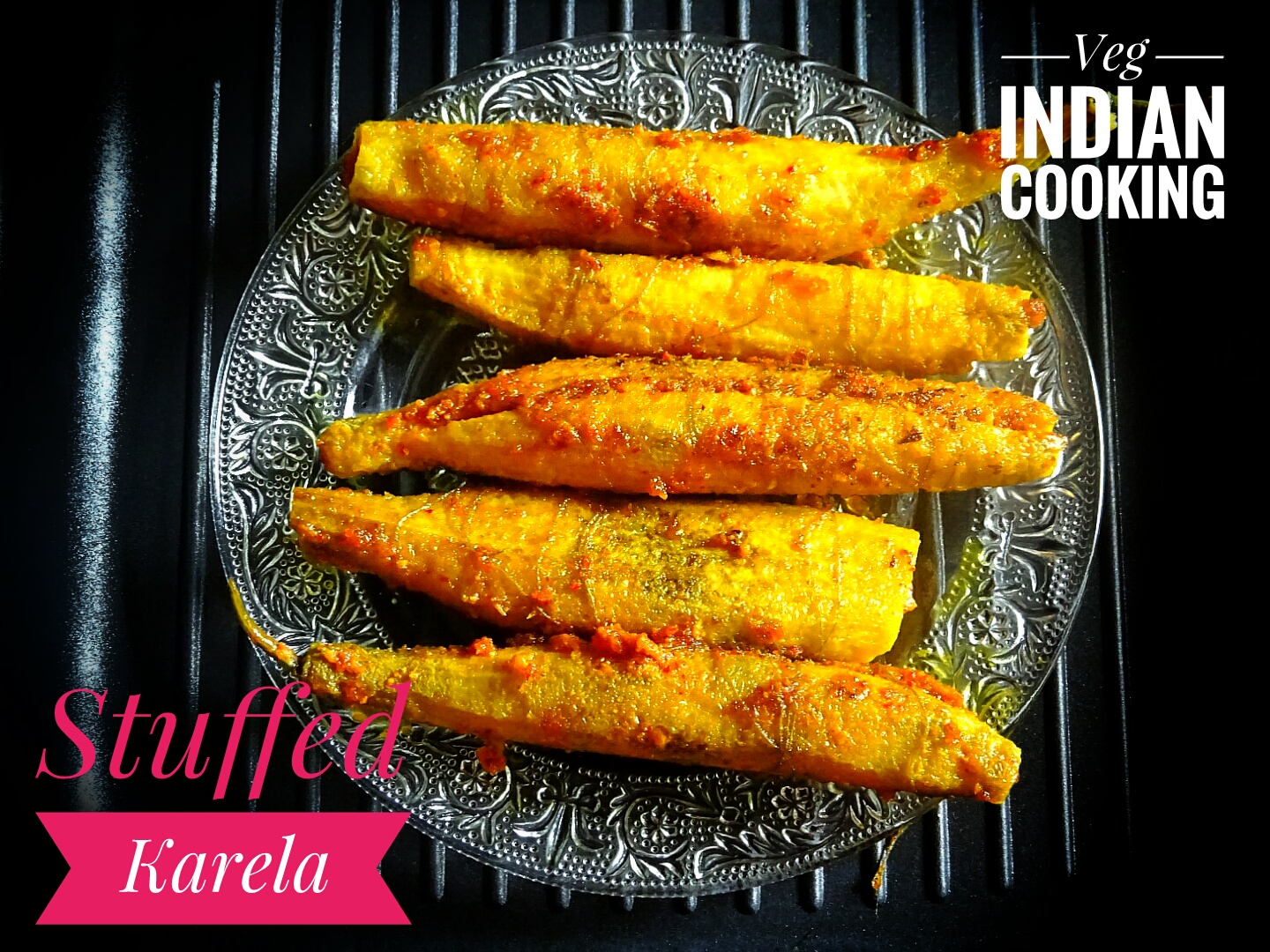 Veg Indian Cooking Stuffed Karela Recipe