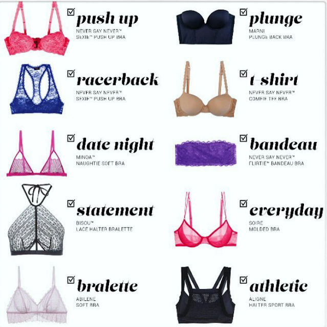 99 thoughts on “Types Of Bra You Should Know Of. Here Are 29 Different Designs.” Bra types Learn about different styles of bras: demi cup, plunge, push-up, sports bras and more. Get advice to make it easier to choose the right styles for you.