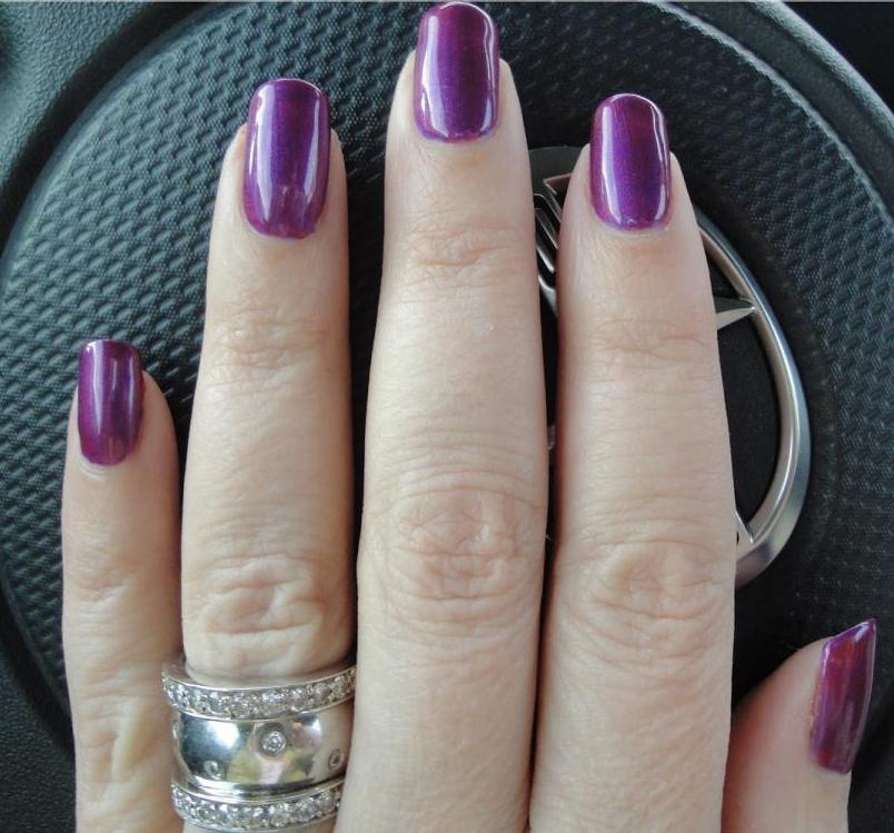 ACRYLIC NAILS Shellac Nails Purple