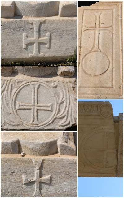 Different Cross designs can be found at St Philip tomb at Hierapolis in Pamukkale, Turkey Different Cross designs can be found at St Philip tomb at Hierapolis in Pamukkale, Turkey
