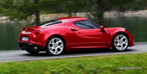 Alfa Romeo 4C on the road