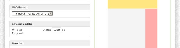 CSS layout generator
