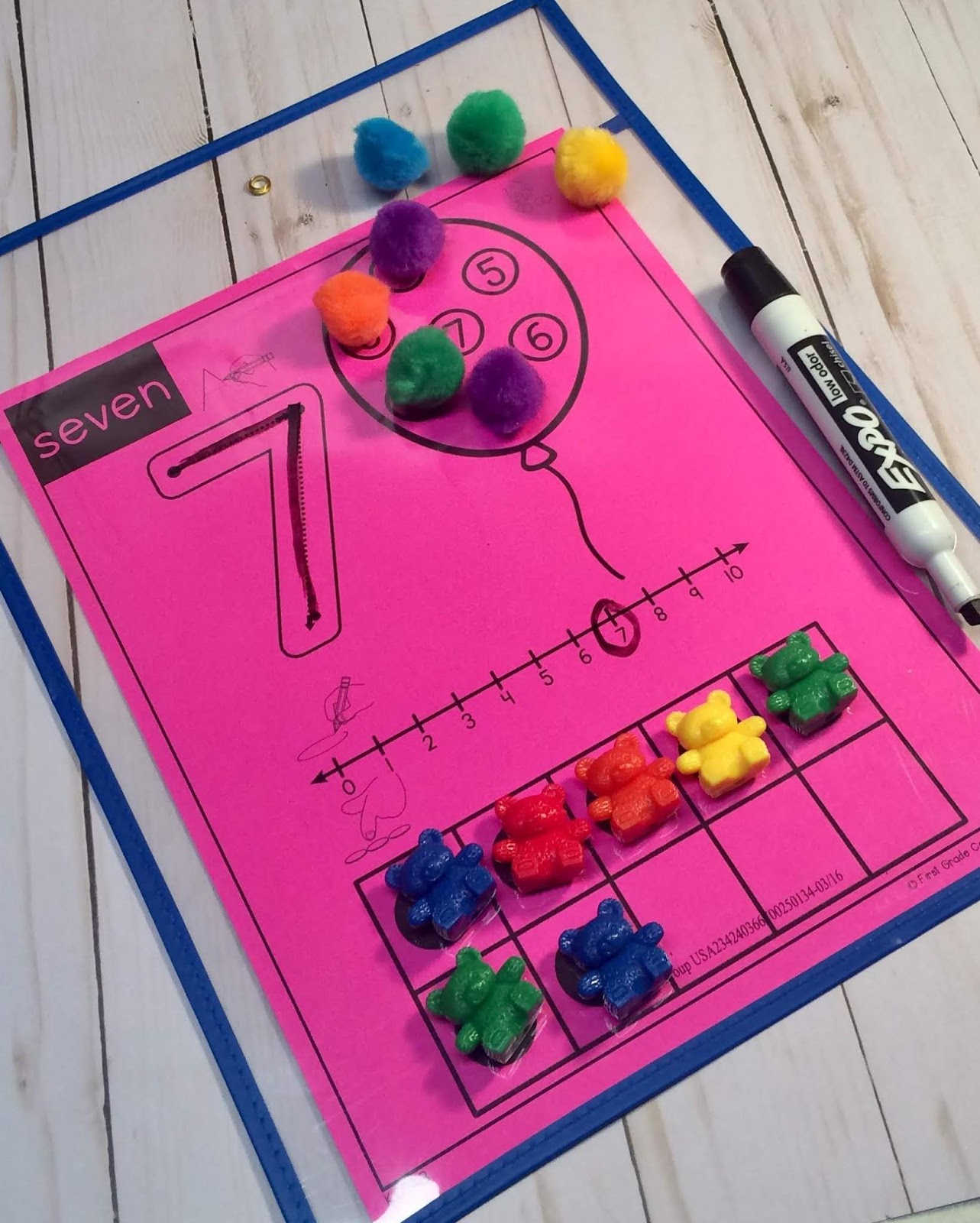Guided Math Mats for Kindergarten - First Grade Centers and More
