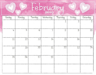 february 2019 blank calendar template monthly calendar 2019 february