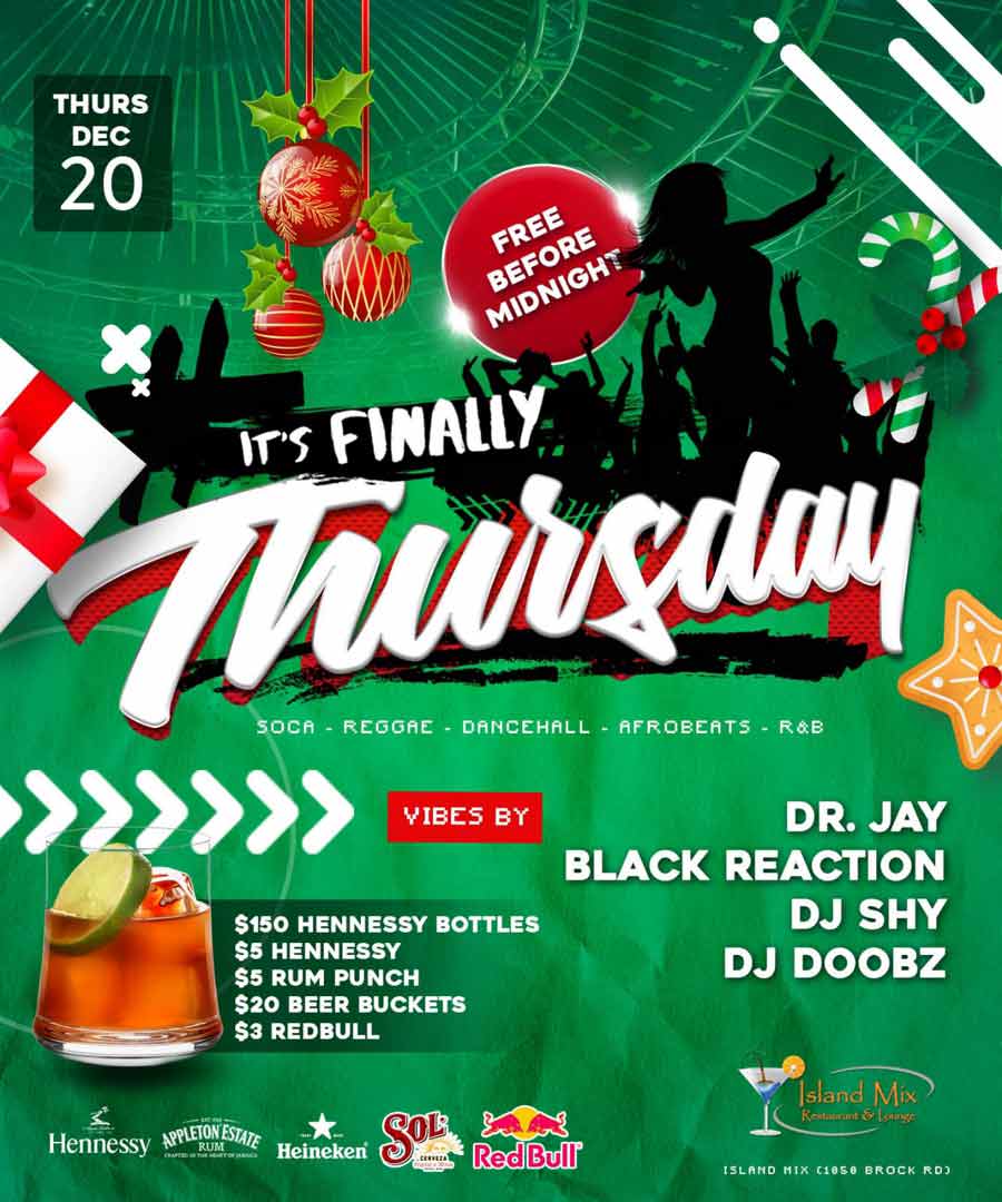 C.A. Confidential It's Finally Thursday Island Mix, Pickering, ON Thurs Dec 20th!