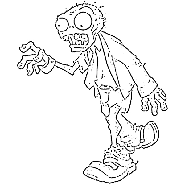 For plants vs zombies coloring pages