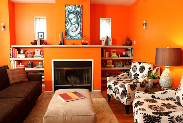 Warna Cat Rumah Minimalis Orange