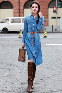Jaket Jeans Wanita Online Panjang Selutut Jaket Jeans Wanita Online Panjang Selutut