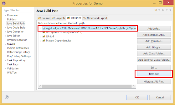 Eclipse - How to add/remove external JAR into Java Project's Classpath? Example