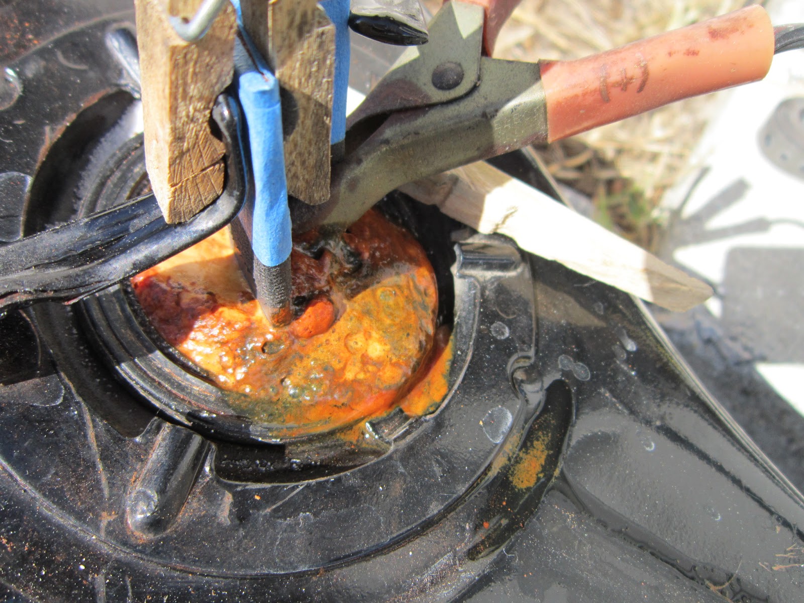 1986 Honda Goldwing Aspencade SEi Goldwing Fuel Tank Electrolysis