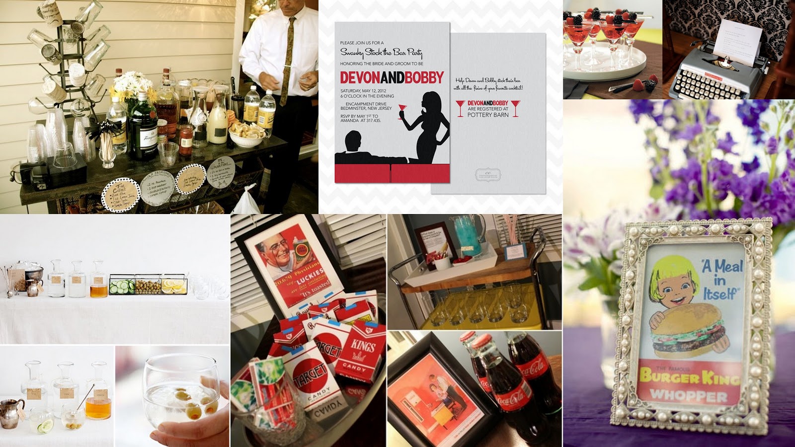 The Perfect Bridesmaid Theme Mad Men Themed Bridal Shower