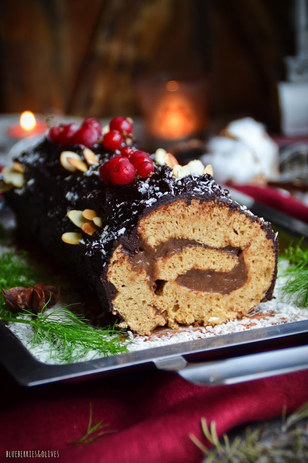 TRONCO DE NAVIDAD DE CACAO Y CASTAÑAS (SG, SL, VEGT)