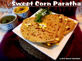 Sweet Corn Paratha