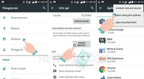2 Cara Mengubah Default Aplikasi Android