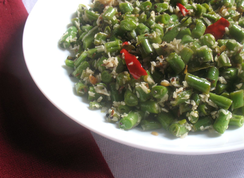 Green Bean Poriyal Lisa's Kitchen Vegetarian Recipes Cooking