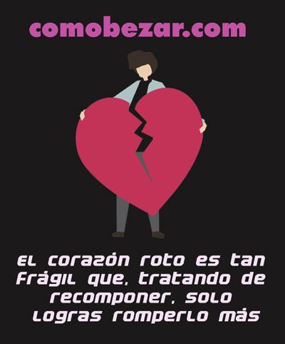 Palabras sobre un corazón partido (imagén) Palabras sobre un corazón partido (imagén)