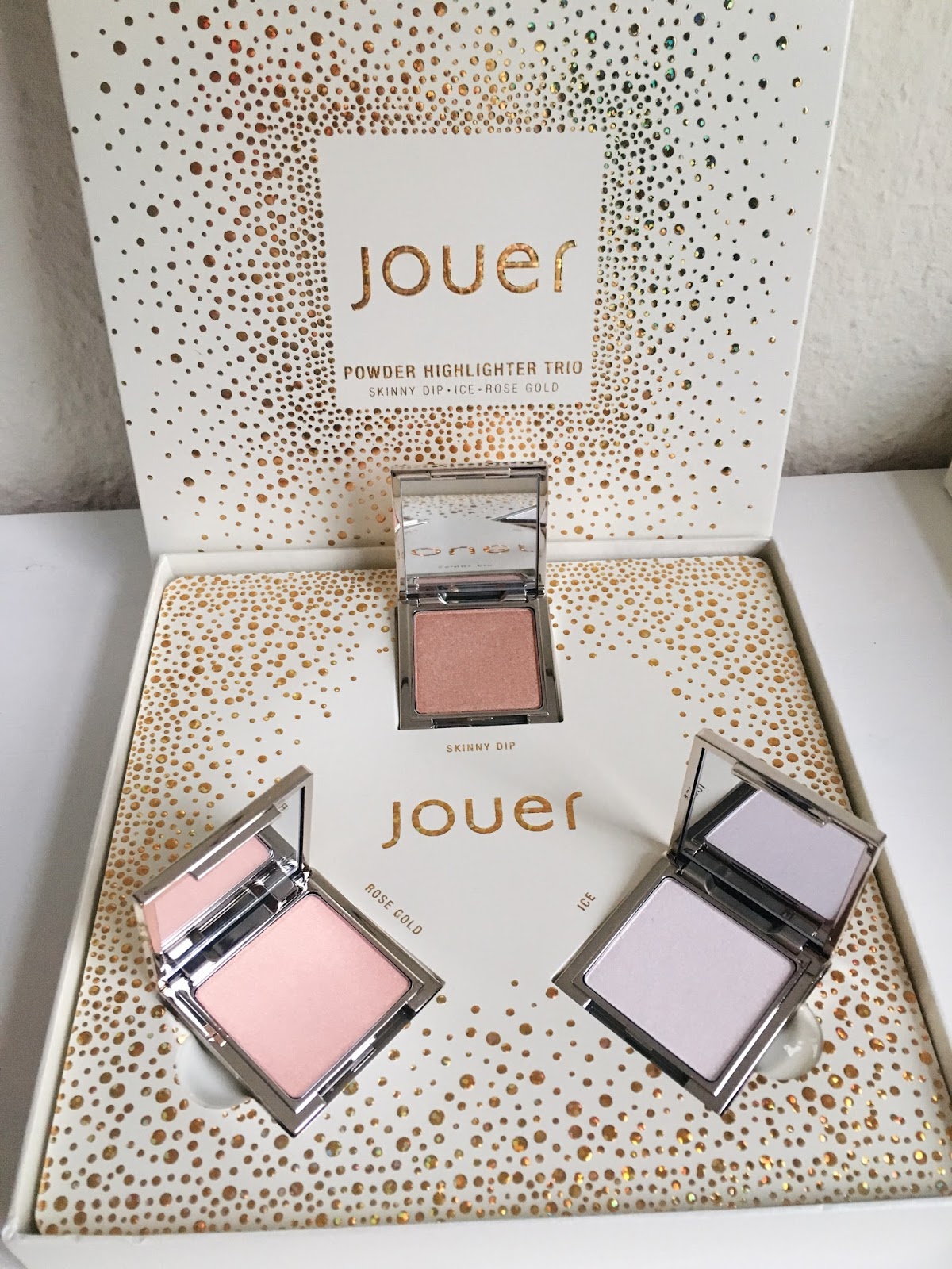 Jouer Cosmetics Holiday 2017 Limited Edition Powder Highlighter Trio