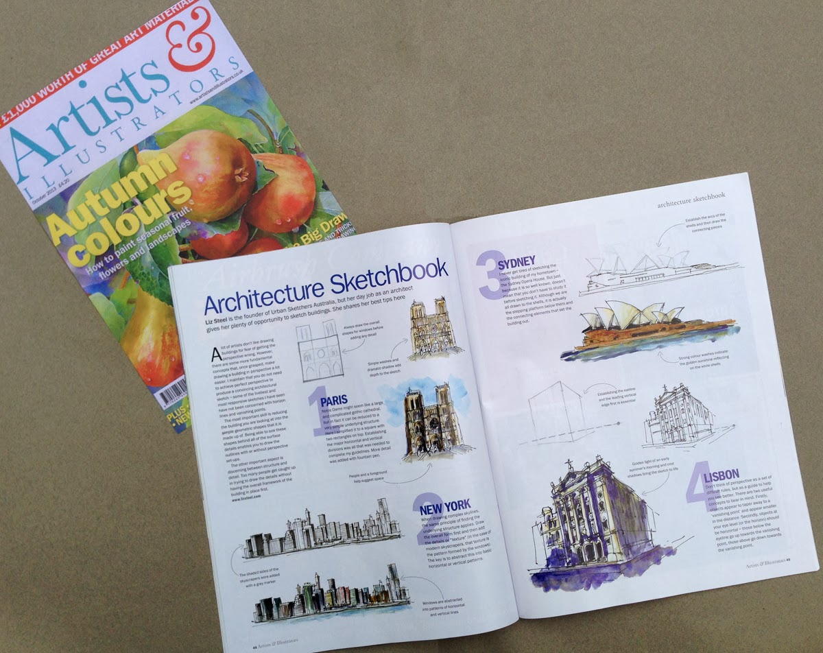 My Architecture Sketchbook article Liz Steel Liz Steel