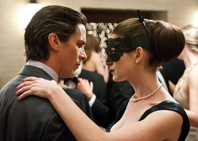 bruce wayne, selina kyle in mask, christian bale, anne hathway, The Dark Knight Rises, Directed by Christopher Nolan