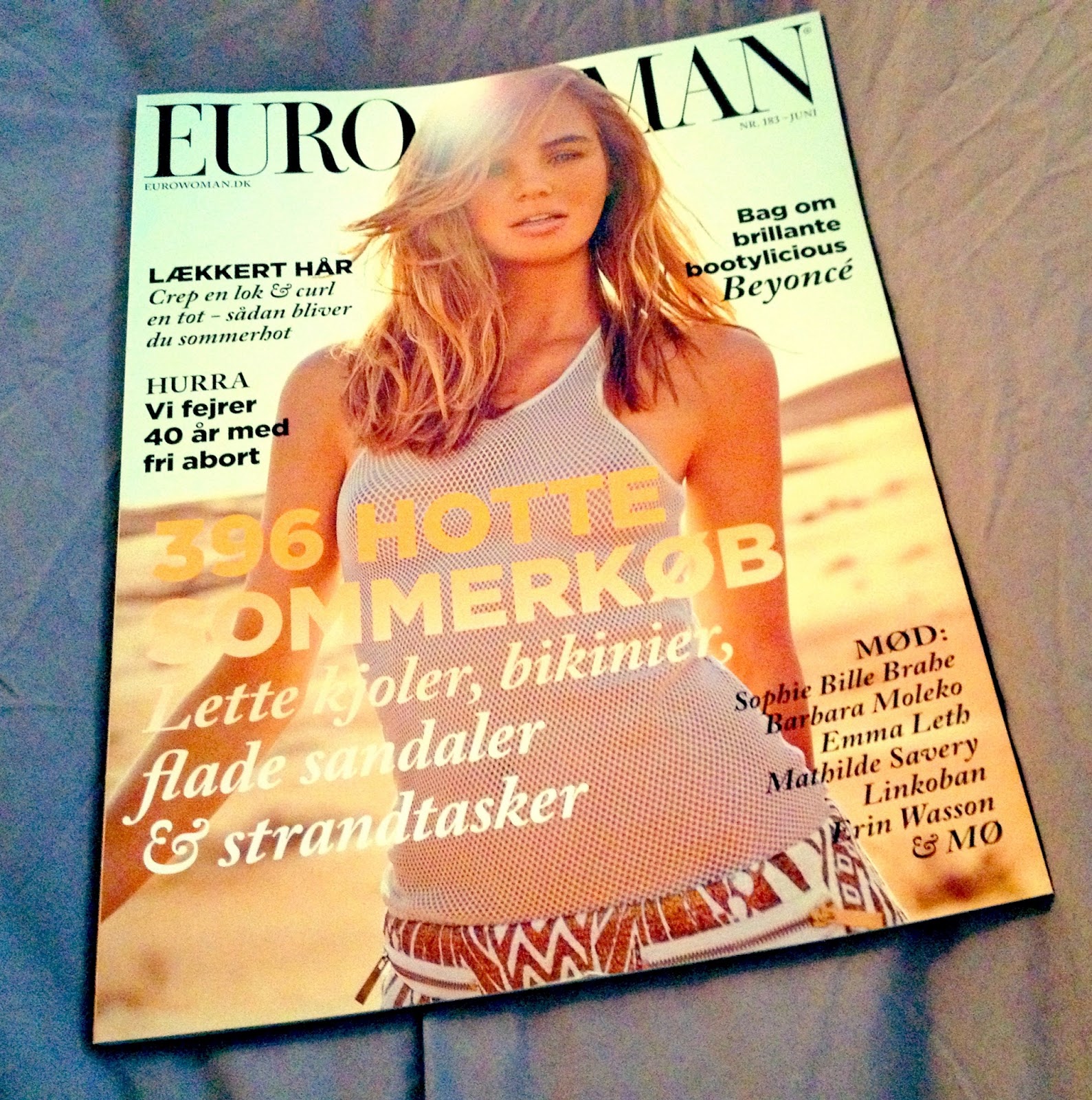 eurowoman, juni, sommer, 2013, tøj, shopping, hår, læs, piger, kvinder, magasin