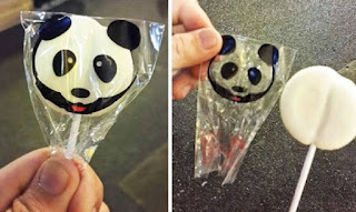 panda bear chocolate lolly expectations fail chocolate bar