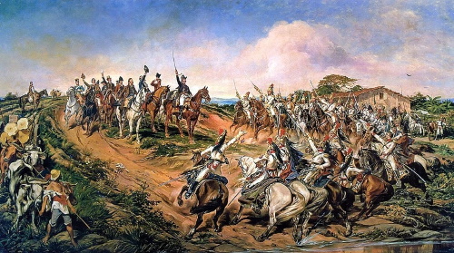 Independência ou Morte - Pedro Américo. #PraCegoVer: Independência ou Morte é uma pintura de Pedro Américo.