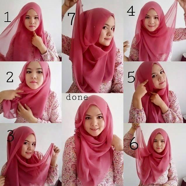 Ada banyak cara menggunakan hijab segi empat untuk wajah bulat agar anda terlihat pas dan  Cara menggunakan Hijab Segi Empat untuk Wajah Bulat