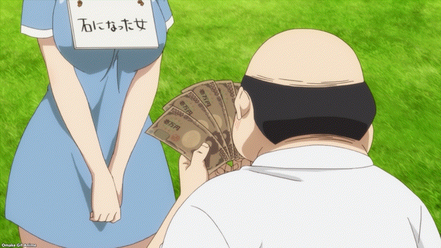 Joeschmo's Gears and Grounds: Omake Gif Anime - Tejina-senpai - Episode 7 -  Senpai Offered Money
