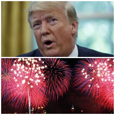 jueves, 4 de julio de 2019 Trump promete "espectáculo de toda una vida" este 4 de julio