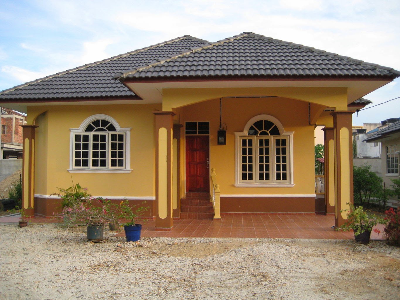 Desain teras rumah kampung dan desa | Buatrumahidaman.blogspot.com