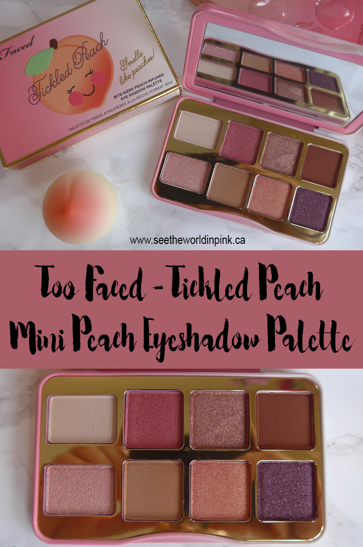 Too Faced Tickled Peach Mini Eyeshadow Palette ~ Swatches, Eye Look, Sweet Peach Comparison, and Review! 