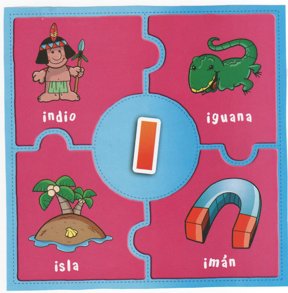 Rayito de Colores Rompecabezas de las vocales