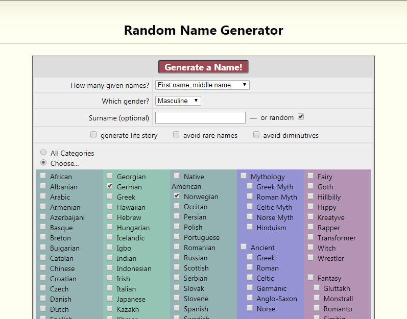 Let's share here Random Name Generator