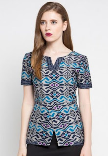 Model baju batik kerja modis Model baju batik kerja modis