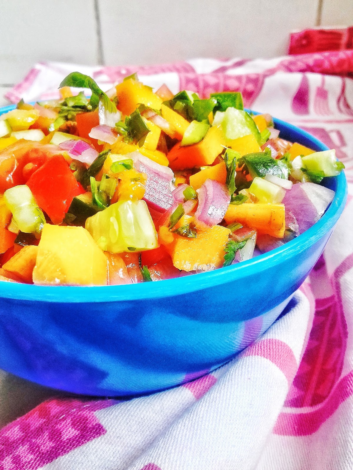 CUCUMBER SALAD WITH LEMON HONEY DRESSING