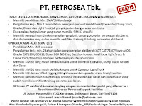 Lowongan Kerja PT Petrosea Tbk
