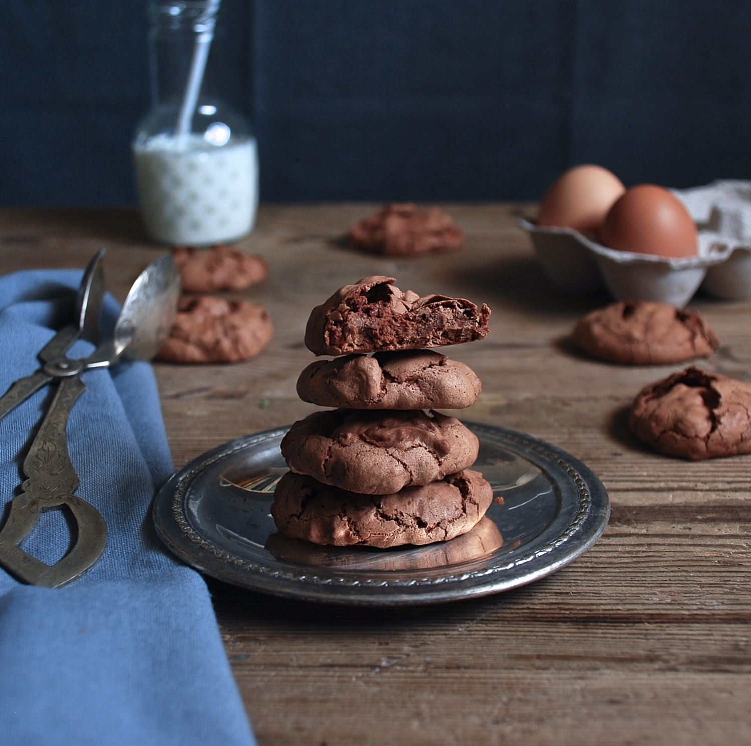 Cookies merengue de chocolate